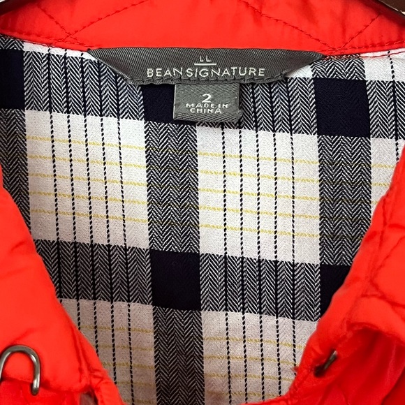 LL Bean Signature. Quilted lightly lined orange riding jacket. Women’s size 2. - Picture 4 of 5